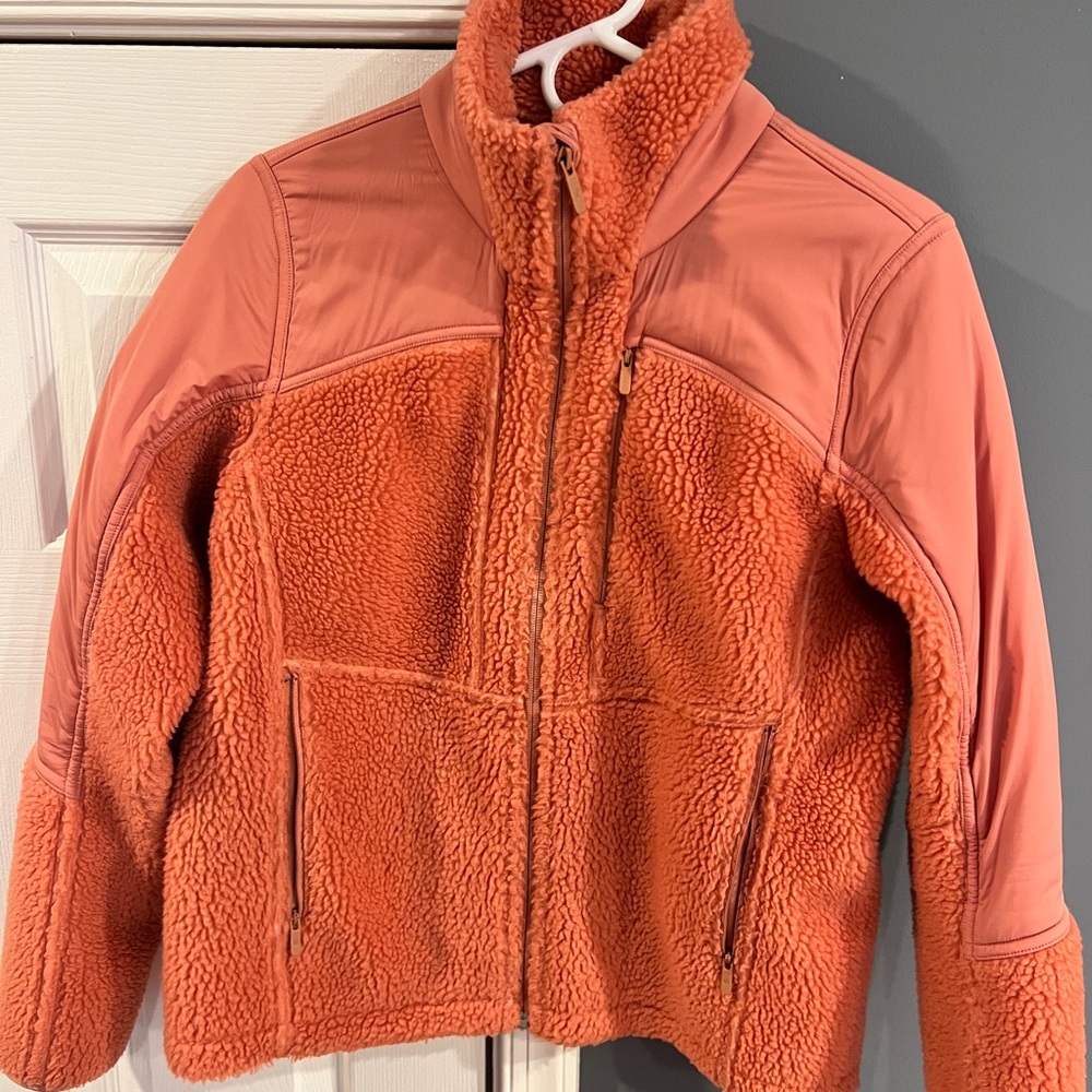 Lululemon mixed media fuzzy jacket